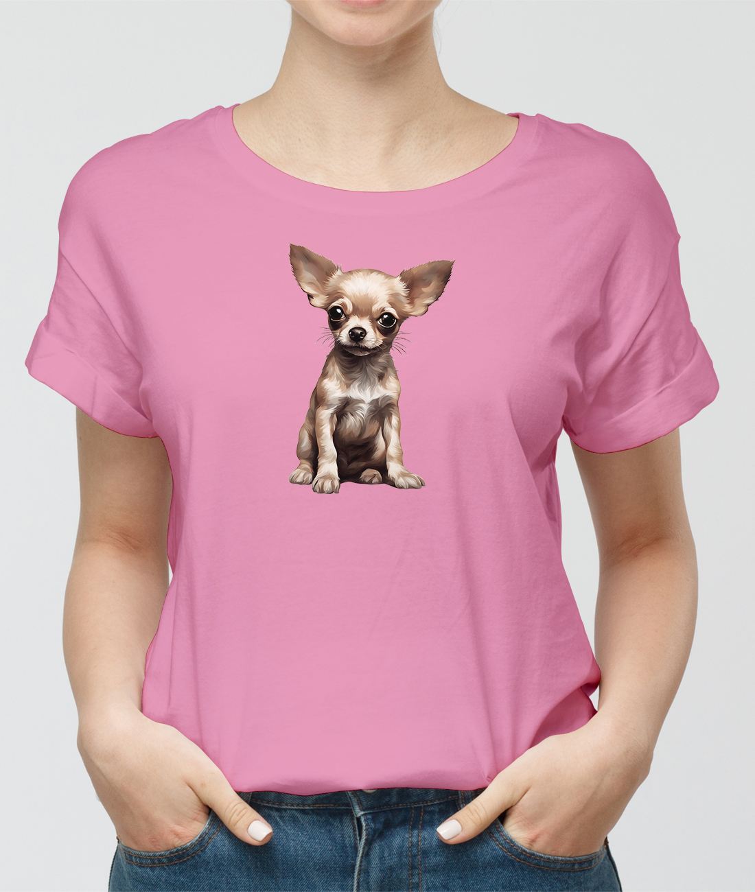 Tričko s potiskem Čivava pes