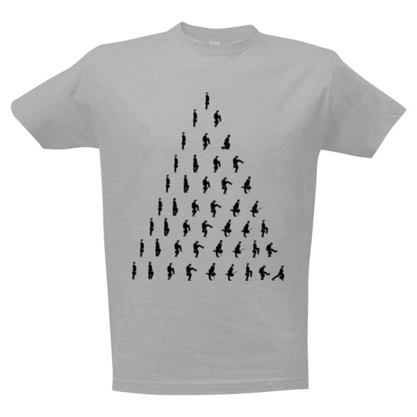 Tričko s potiskem silly walk